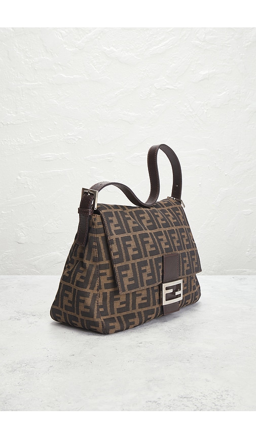 FWRD Renew Fendi Zucca Mama Forever Baguette Shoulder Bag | Thumbnail 4 FWRD Renew Fendi Zucca Mama Forever Baguette Shoulder Bag | Thumbnail 4