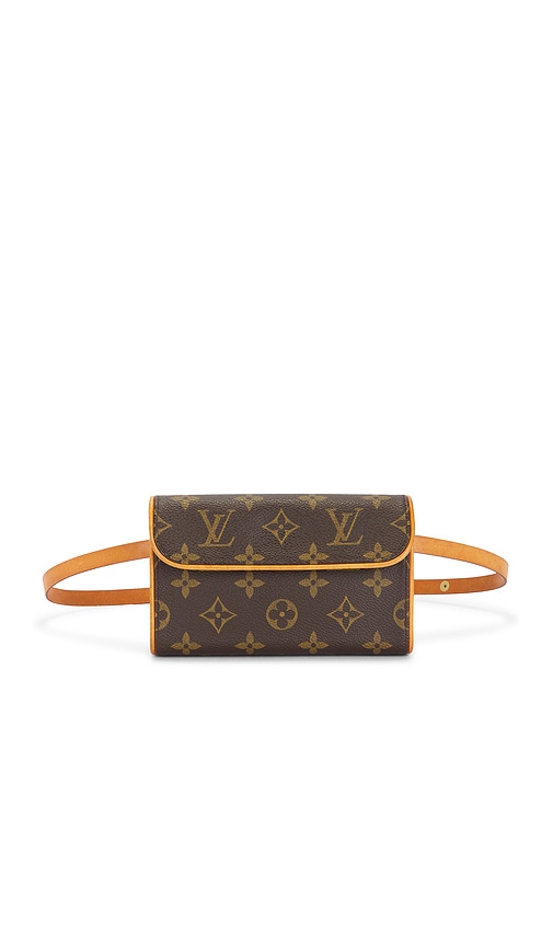 Fwrd Renew Louis Vuitton Monogram Florentine Pochette Belt Bag In Brown