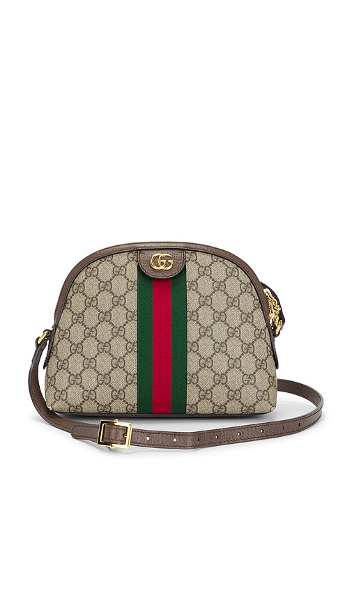 FWRD Renew Gucci Ophidia Shoulder Bag in Brown
