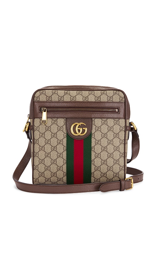 FWRD Renew Gucci Ophidia Shoulder Bag in Beige