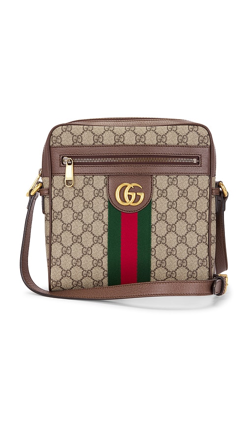 FWRD Renew Gucci Ophidia Shoulder Bag in Beige