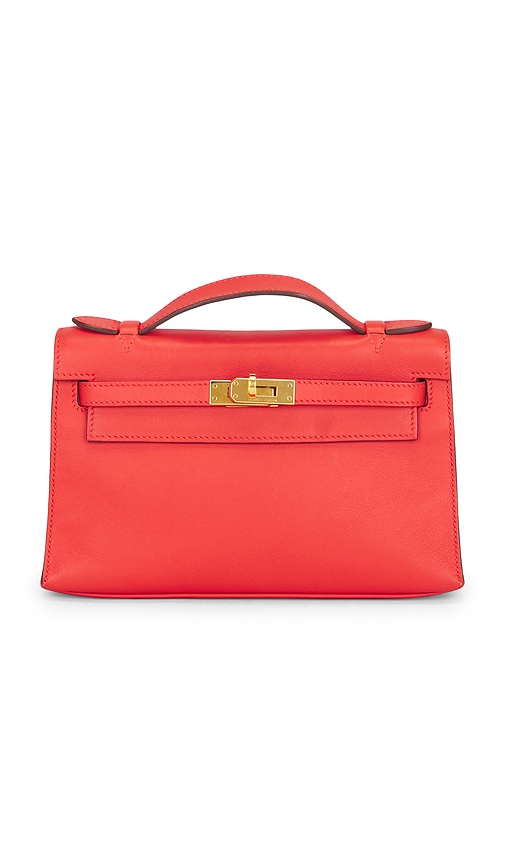 FWRD Renew Hermes Swift Kelly Pochette in Red