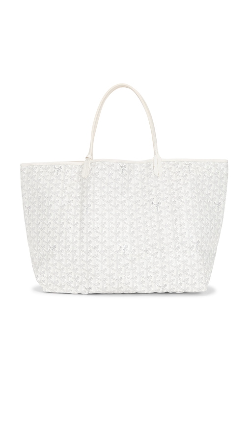 Fwrd Renew Goyard Saint Louis Gm Tote Bag In White