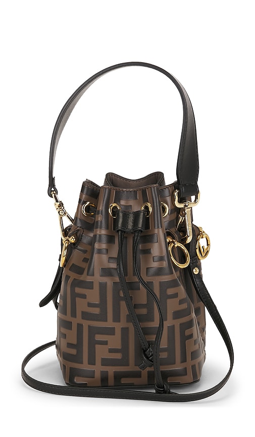 FWRD Renew Fendi Vitello Liberty F is Fendi FF 1974 Mini Mon Tresor Bucket Bag