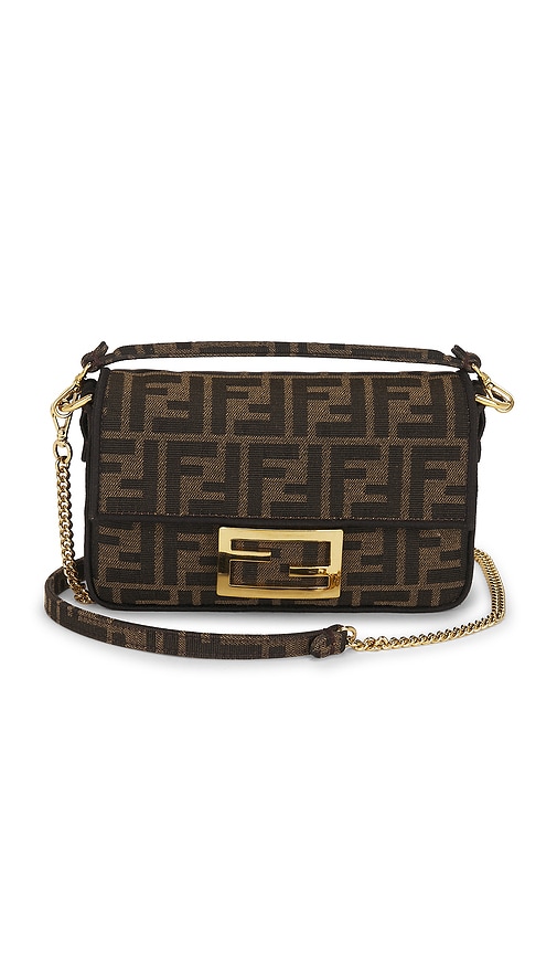 FWRD Renew Fendi Mini FF 1974 Baguette Shoulder Bag