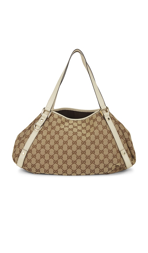 Fwrd Renew Gucci Abbey Tote Bag In Brown