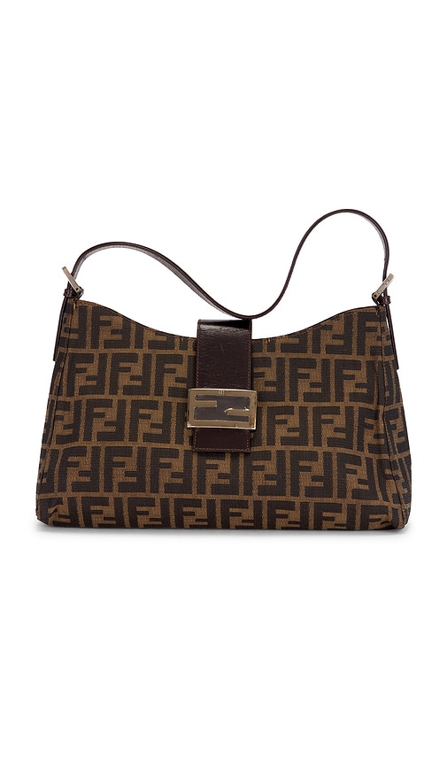 Fwrd Renew Fendi Zucca Shoulder Bag In Brown