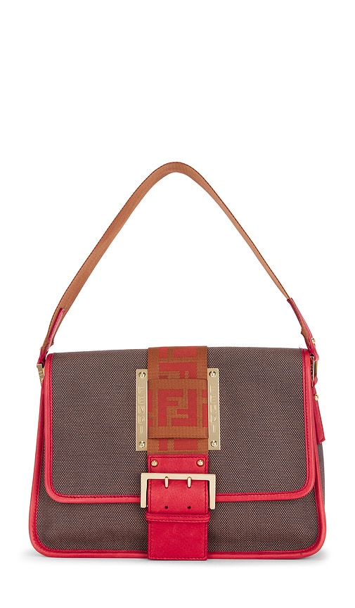 Fwrd Renew Fendi Borsa Tape Shoulder Bag In Red