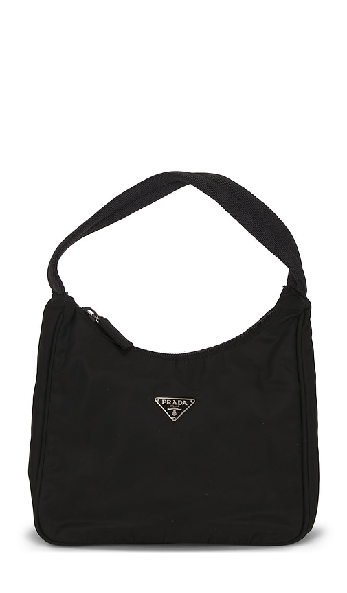 Fwrd Renew Prada Tessuto Sport Hobo Bag In Black