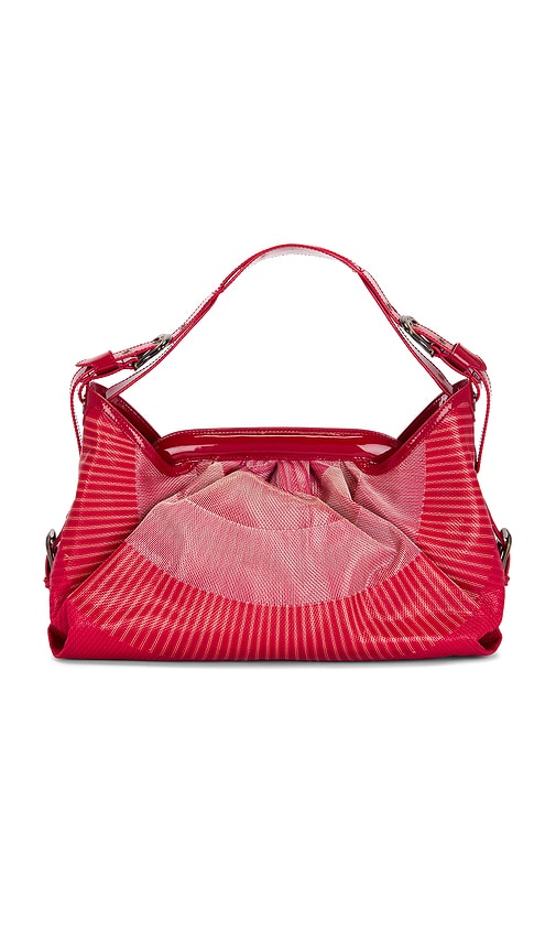 FWRD Renew Fendi Toile De Cuir Handbag in Red.