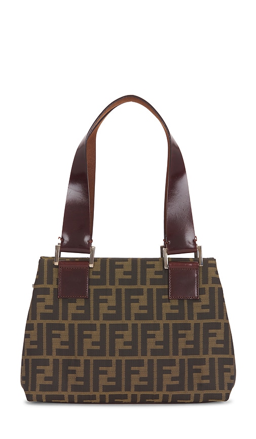 FWRD Renew Fendi Zucca Handbag in Brown.