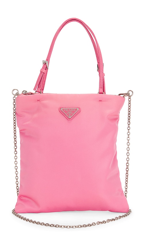 Fwrd Renew Prada Tessuto Tote Bag In Pink