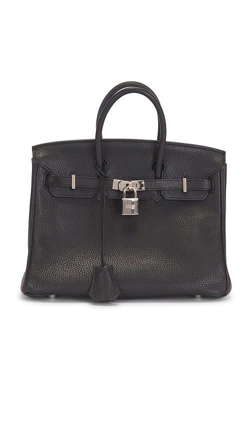 Fwrd Renew Hermes Togo Birkin 25 Handbag In Noir