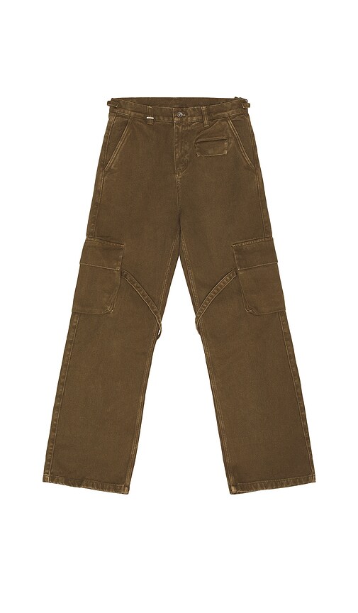 FLANEUR Phone Pocket Cargo Pants in Army