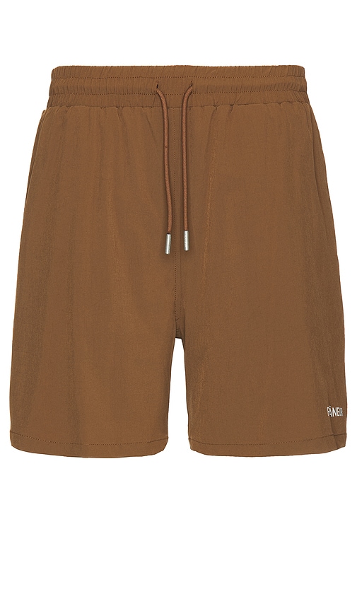 Flâneur Essential Swim Shorts In 棕色