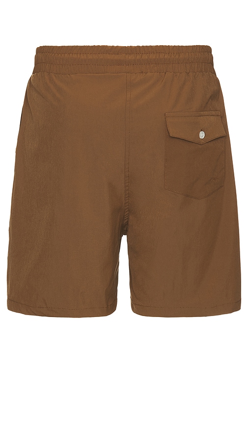 Shop Flâneur Essential Swim Shorts In 棕色