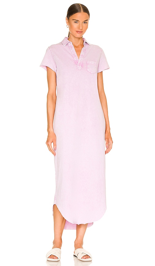 Frank & Eileen Polo Midi Dress in Lavender Stain