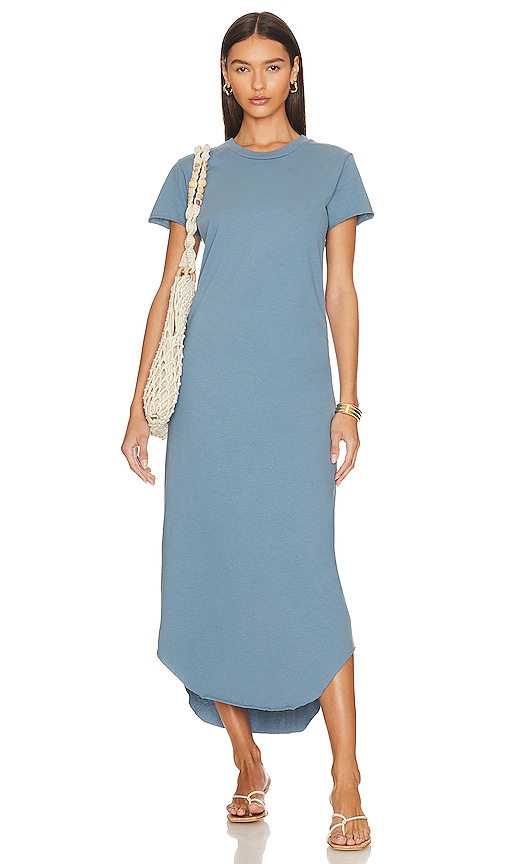 Frank & Eileen Perfect Tee Dress In Blue