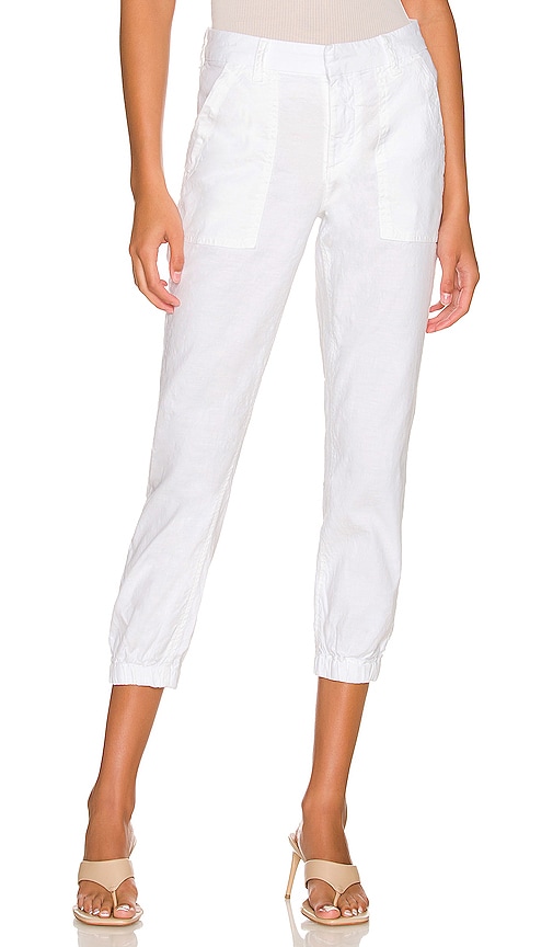 Frank & Eileen Jameson Jogger Performance in White Performance Linen
