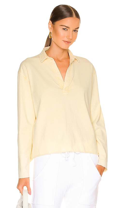Frank & Eileen Popover Henley in Canary Stain | REVOLVE