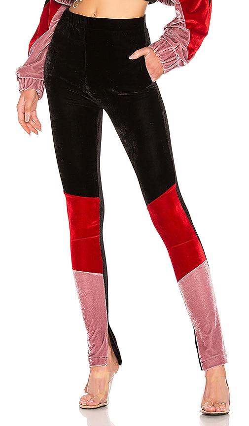 X REVOLVE Velvet Track Legging