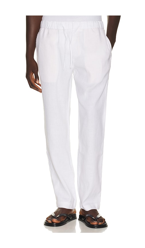 Frescobol Carioca Oscar Linen Chinos in White. - size 32 (also in 36)