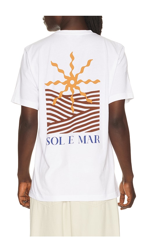  Frescobol Carioca Dinis Cotton Sol E Mar Print T-shirt In White. Taglia S. Also In M, L, Xl/1x, Xxl/2x. 