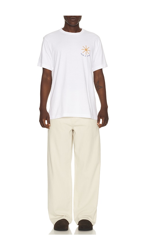  Frescobol Carioca Dinis Cotton Sol E Mar Print T-shirt In White. Taglia S. Also In M, L, Xl/1x, Xxl/2x. 