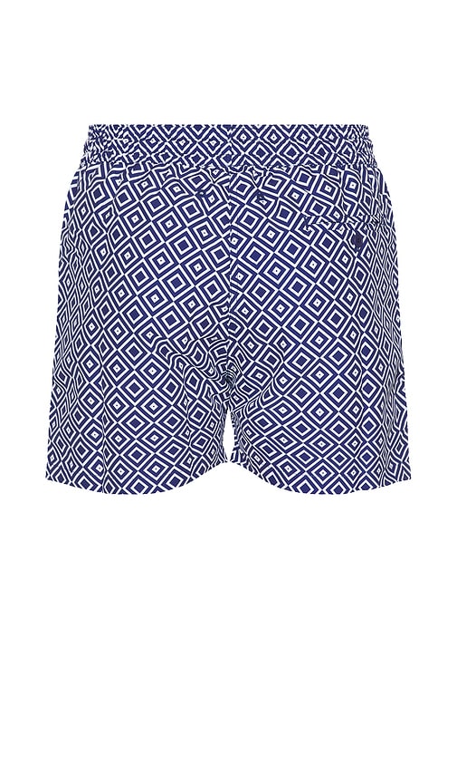 Frescobol Carioca Rio Printed Drawstring 4.5 Swim Shorts In Angra Print