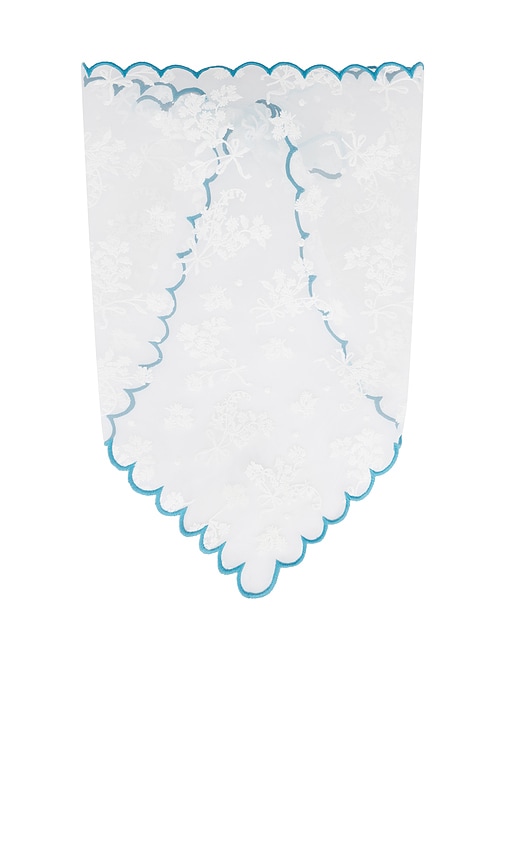 Bluebell Headscarf in White.