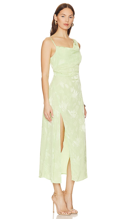 Shop For Love & Lemons Ilana Midi Dress In Green