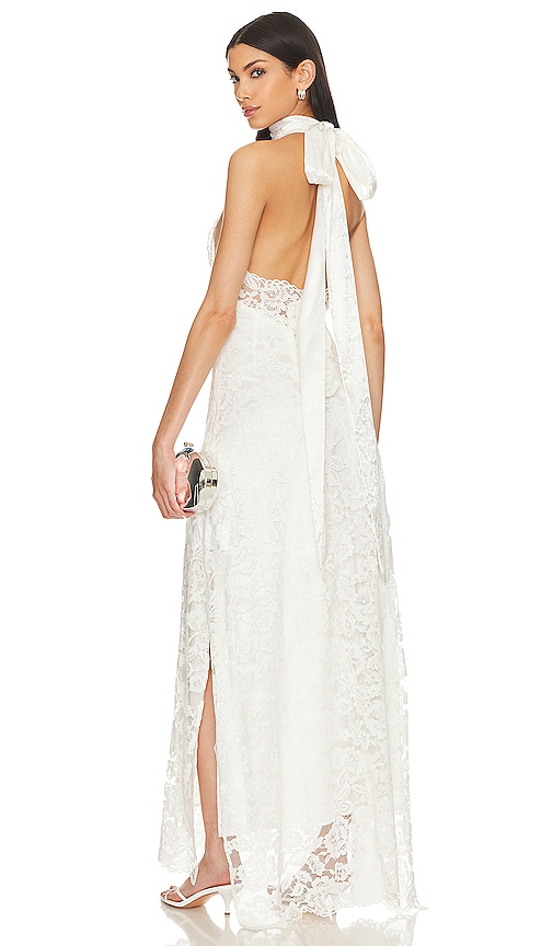 Shop For Love & Lemons Verity Gown In 白色