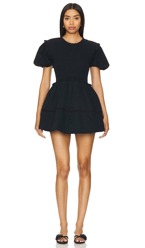 Shop For Love & Lemons Sandy Mini Dress In Black