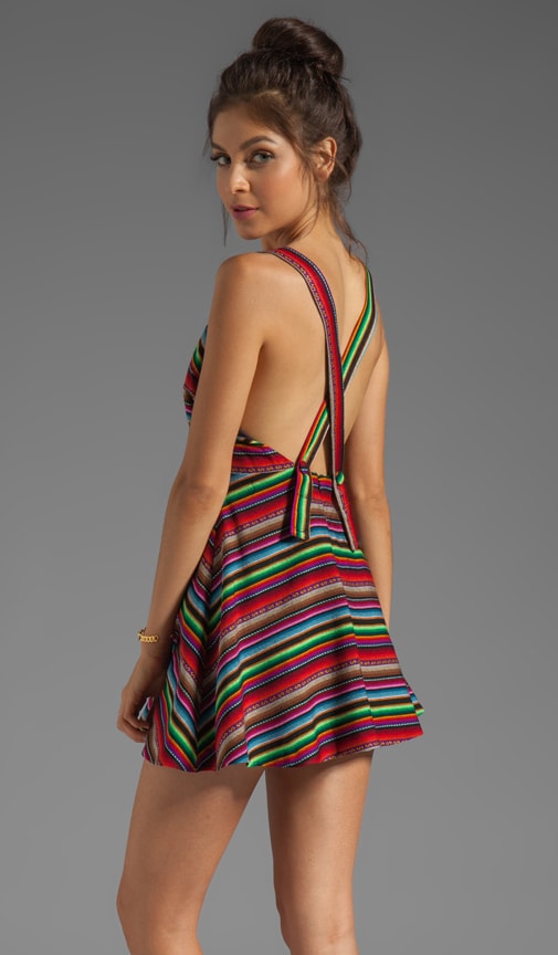 New Mexico Striped Mini Dress