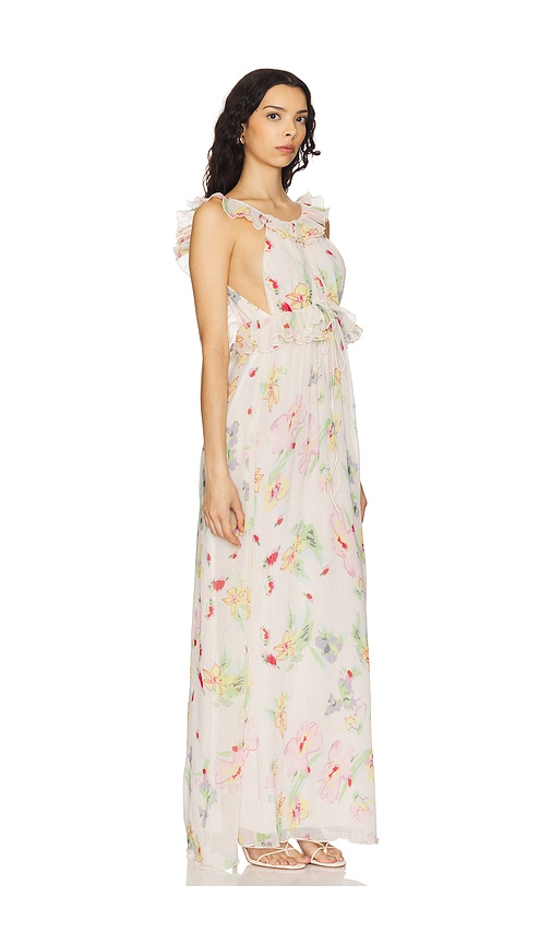 Shop For Love & Lemons Abby Maxi Dress In Cream