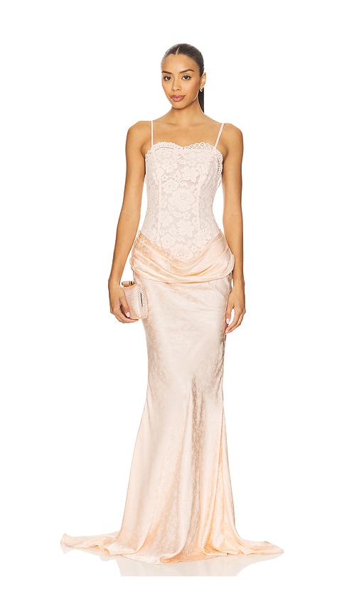 Karissa Gown in Peach. - size 6 (also in 12, 4, 8)
