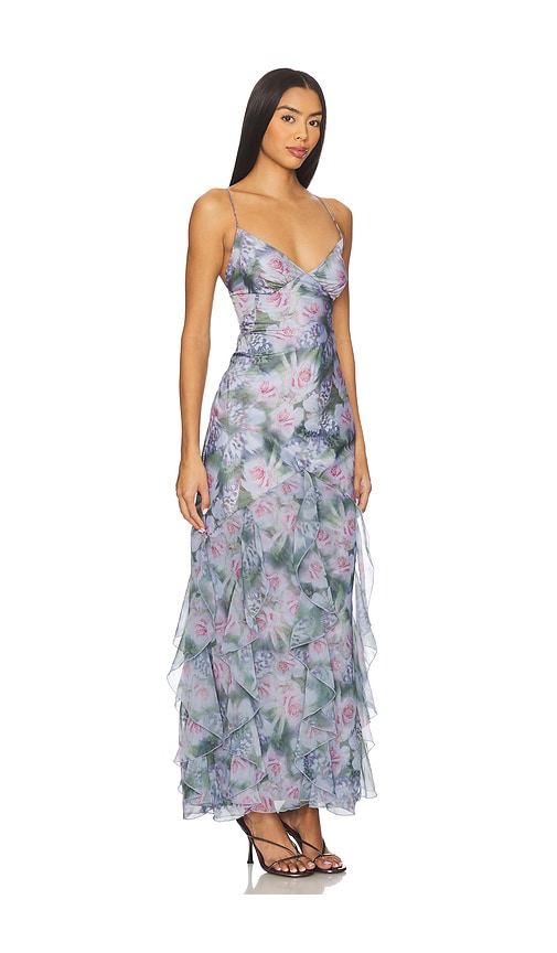 For Love & Lemons Elea Maxi Dress In Purple