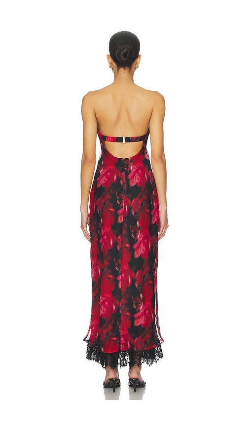 For Love & Lemons Kleid Dark Romance In Red,black. Größe Xs. Also In Xxs, S. 