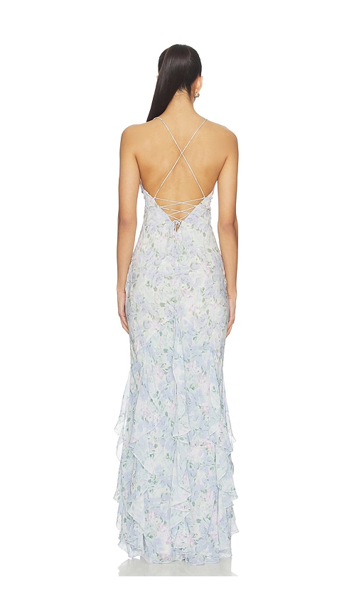  For Love & Lemons Kleid Elea In Blue. Größe Xs. Also In M, Xl. 