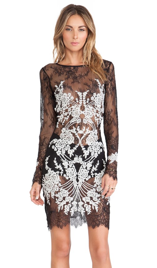 for love and lemons black lace dress