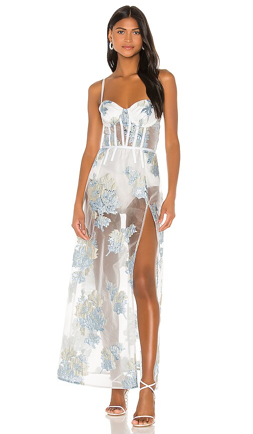 for love and lemons sheer maxi dress