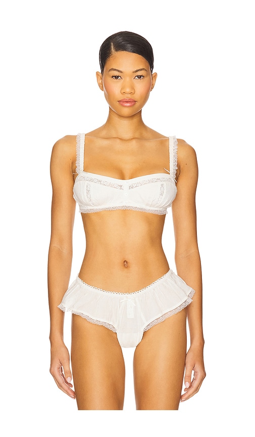 Venetia Underwire Bra in Cream. - size L (also in M, S, XL, XS) - For Love & Lemons - Modalova
