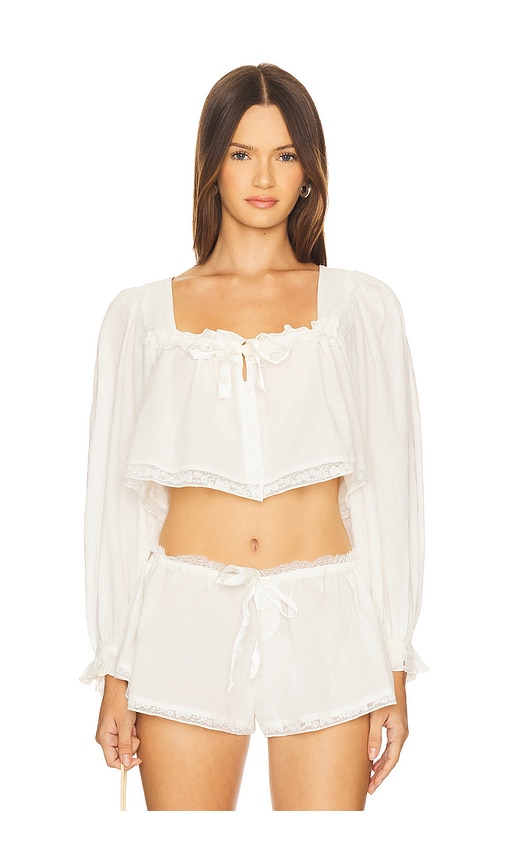 Venetia Sleep Top in Vintage Cream