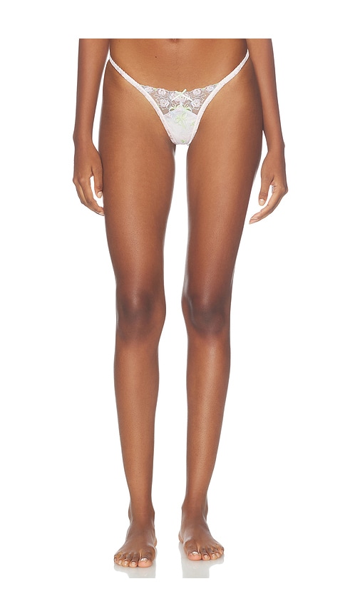Pastel Bouquets Thong Panty