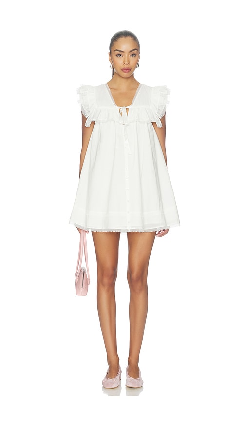 Carmella Slip Dress by For Love & Lemons in Vintage Cream