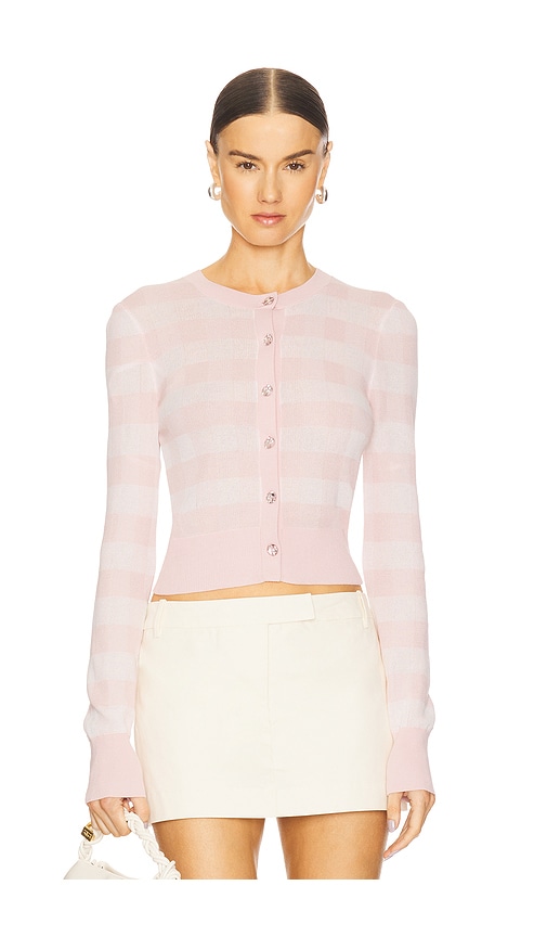 For Love & Lemons Gingham Knit Cardigan