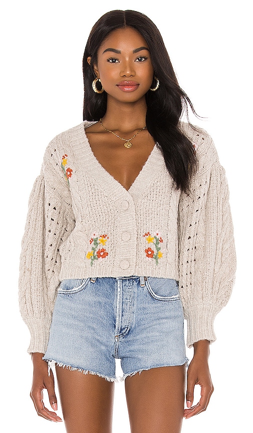 for love and lemons scarlet cropped cardigan