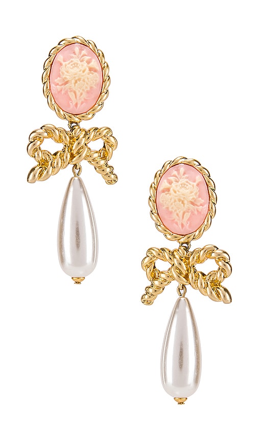 Cameo Pearl Drop Earrings