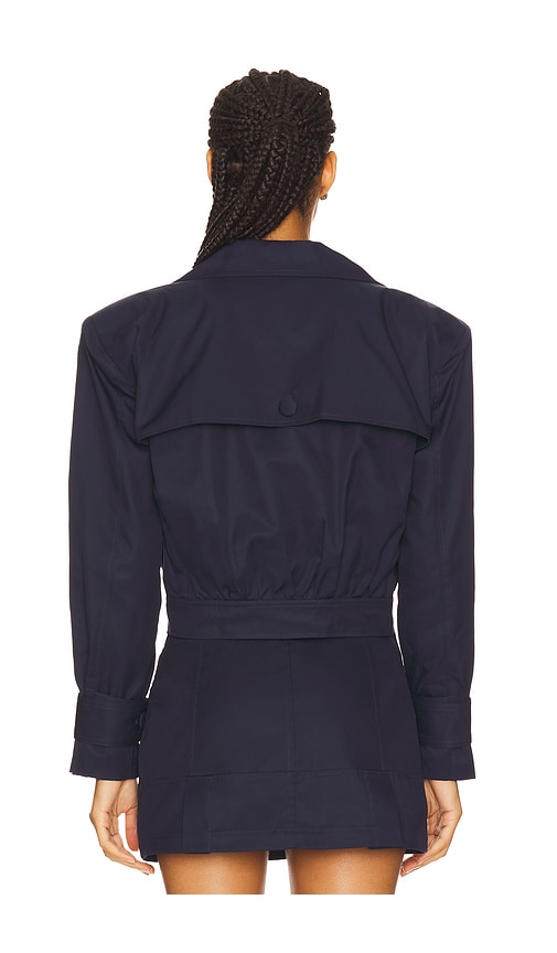  For Love & Lemons Oversized Jacket In Navy. Size S. Also In Xs, M, Xl. 