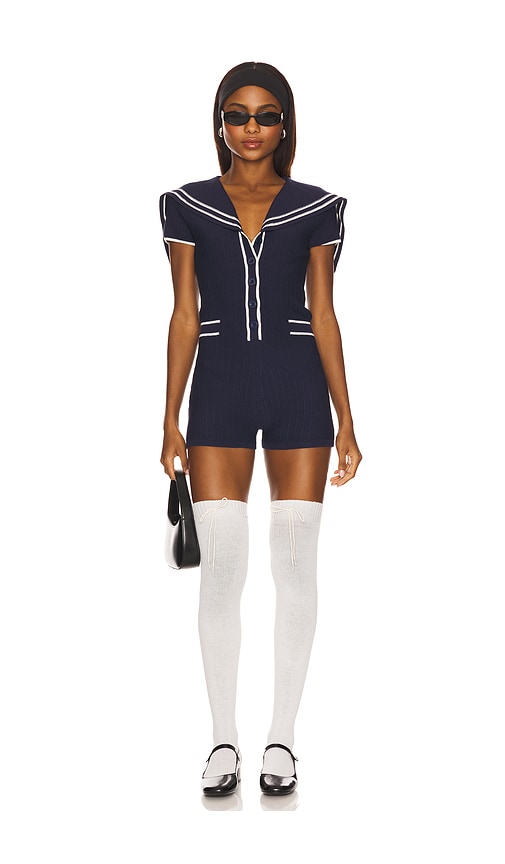 For Love & Lemons Naomi Knit Romper